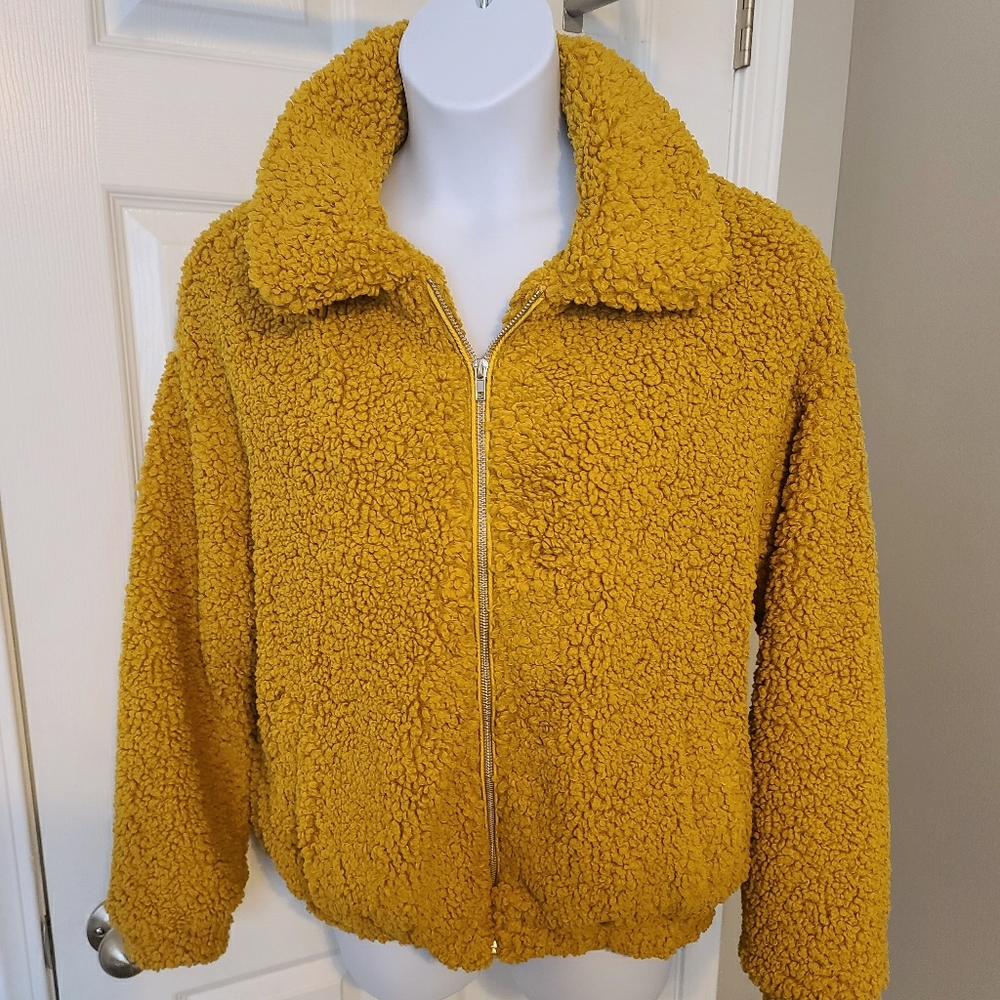 Faux Sheep Zip up Jacket